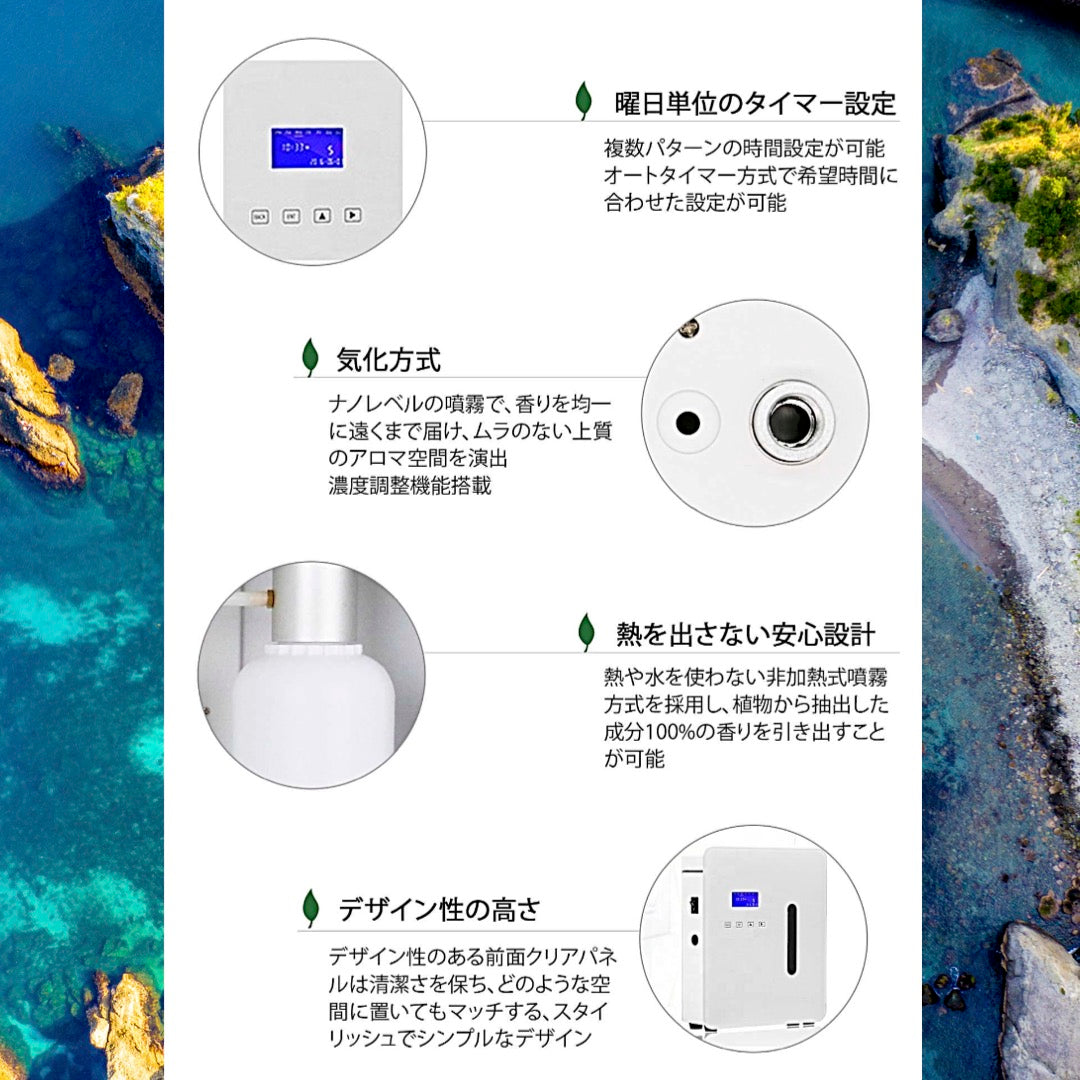 【1ヶ月定期レンタル】「プロフェッショナル ミドル」業務用噴霧式アロマディフューザー
